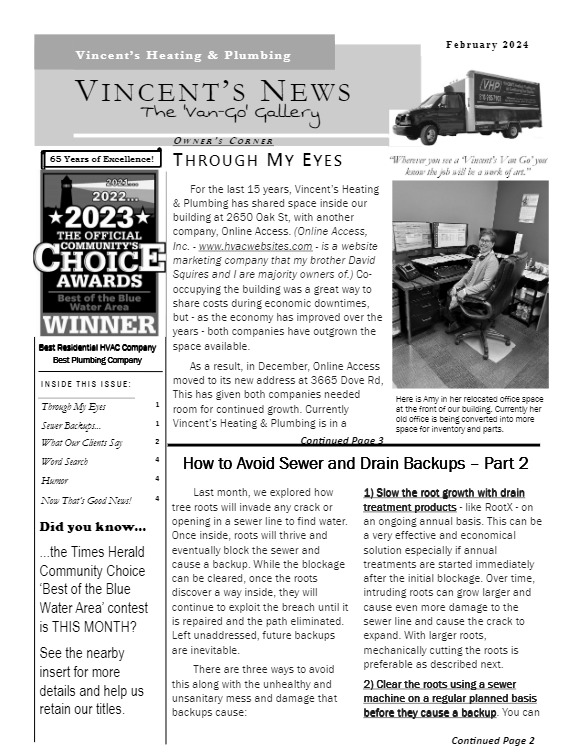 Read our February 2024 Newsletter.