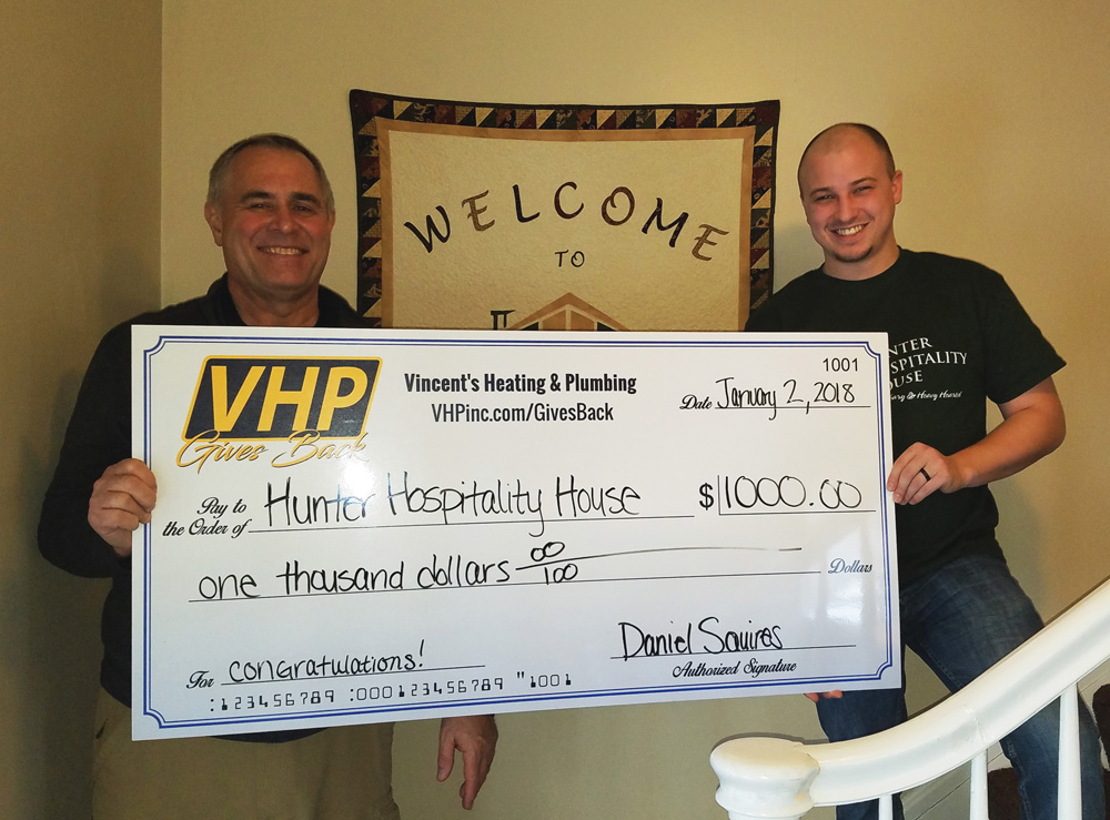 First place winner of VHP Gives Back, Hunter Hospitality House.