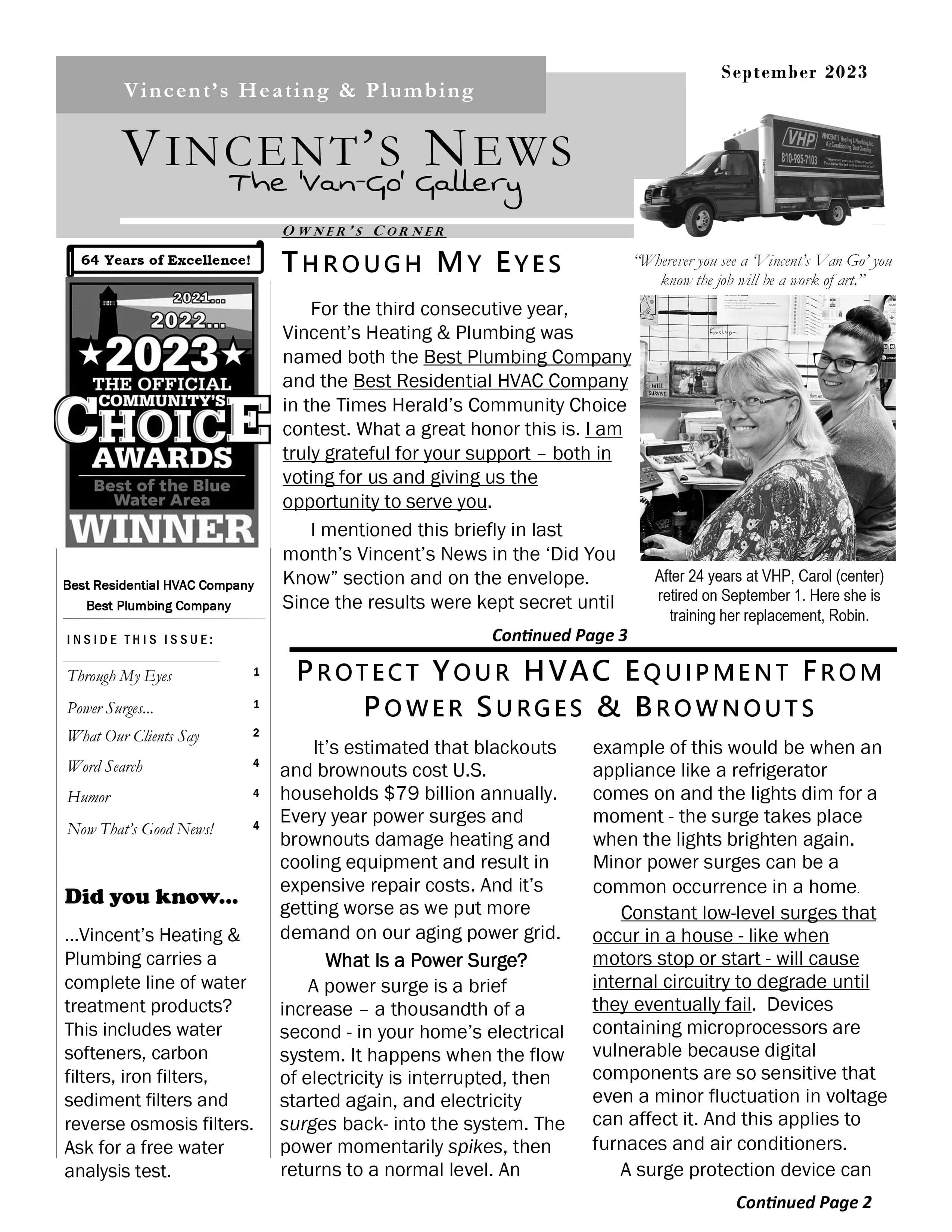 Read our September 2023 Newsletter.