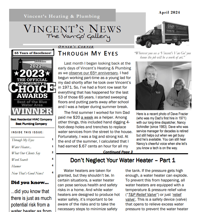 Read our April 2024 Newsletter.